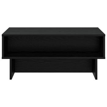 Couchtisch Schwarz Eichen-Optik 80 x 46 x 35 cm Holzwerkstoff