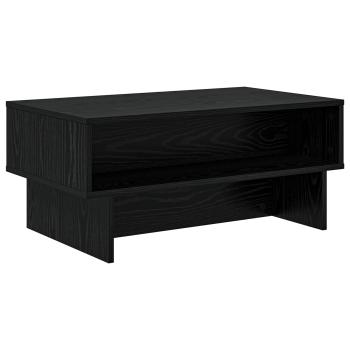 Couchtisch Schwarz Eichen-Optik 80 x 46 x 35 cm Holzwerkstoff