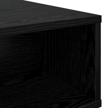 Couchtisch Schwarz Eichen-Optik 80 x 46 x 35 cm Holzwerkstoff
