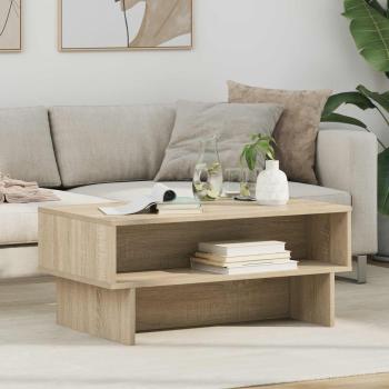 ARDEBO.de - Couchtisch Sonoma-Eiche 80 x 46 x 35 cm Holzwerkstoff