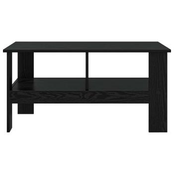 Couchtisch Schwarz Eichen-Optik 90 x 50 x 45 cm Holzwerkstoff