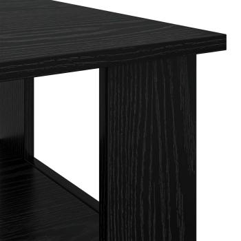Couchtisch Schwarz Eichen-Optik 90 x 50 x 45 cm Holzwerkstoff