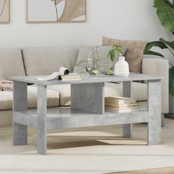 ARDEBO.de - Couchtisch Beton Grau 90 x 50 x 45 cm Holzwerkstoff