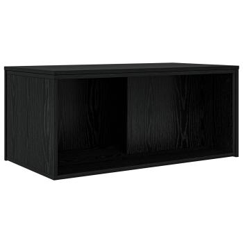 Kaffeetisch Set 2 pcs Schwarz Eichen-Optik Holzwerkstoff