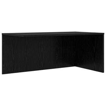 Kaffeetisch Set 2 pcs Schwarz Eichen-Optik Holzwerkstoff