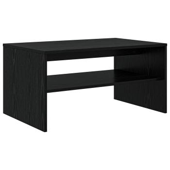Couchtisch Schwarz Eichen-Optik 80 x 50 x 40 cm Holzwerkstoff