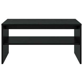 Couchtisch Schwarz Eichen-Optik 80 x 50 x 40 cm Holzwerkstoff