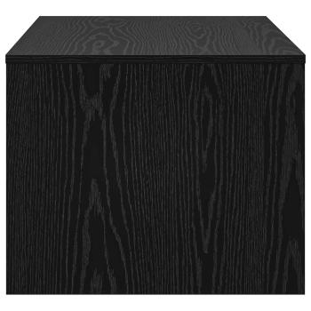 Couchtisch Schwarz Eichen-Optik 80 x 50 x 40 cm Holzwerkstoff