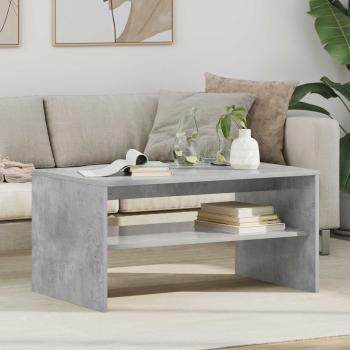 ARDEBO.de - Couchtisch Beton Grau 80 x 50 x 40 cm Holzwerkstoff