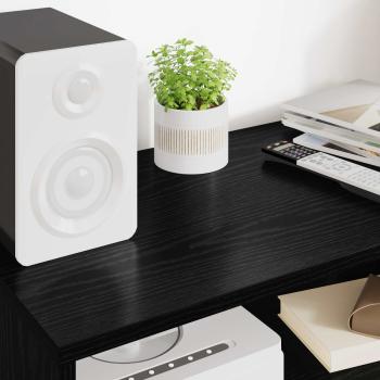 TV-Schränk Schwarz Eichen-Optik 60 x 35 x 40 cm Holzwerkstoff