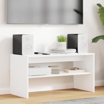 ARDEBO.de - TV-Schränk Weiß 80 x 35 x 40 cm Holzwerkstoff