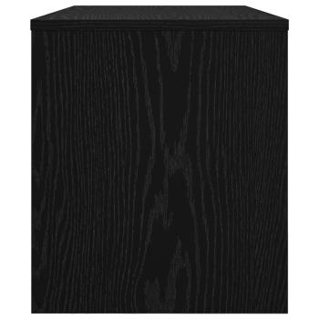 TV-Schränk Schwarz Eichen-Optik 80 x 35 x 40 cm Holzwerkstoff