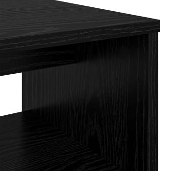 TV-Schränk Schwarz Eichen-Optik 80 x 35 x 40 cm Holzwerkstoff