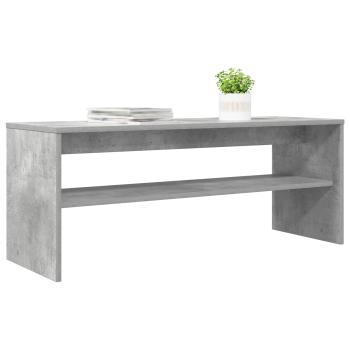TV-Schränk Beton Grau 100 x 35 x 40 cm Holzwerkstoff