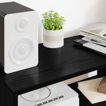 TV-Schränk Schwarz Eichen-Optik 60 x 30 x 40 cm Holzwerkstoff