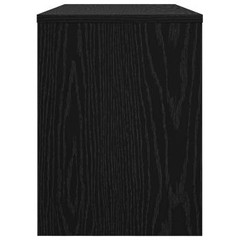 TV-Schränk Schwarz Eichen-Optik 80 x 30 x 40 cm Holzwerkstoff