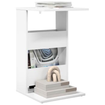 Beistelltisch Weiß 40 x 35 x 60,5 cm Holzwerkstoff