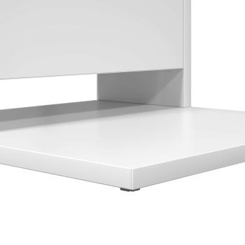 Beistelltisch Weiß 40 x 35 x 60,5 cm Holzwerkstoff