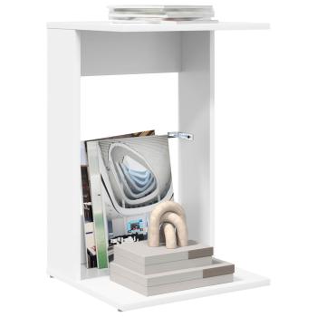 Beistelltisch Weiß 40 x 38 x 62,5 cm Holzwerkstoff