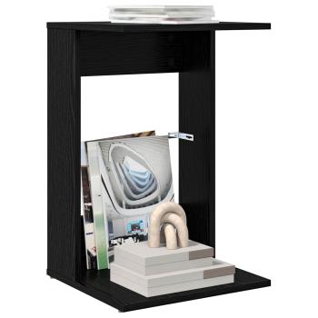 Beistelltisch Schwarz Eichen-Optik 40 x 38 x 62,5 cm