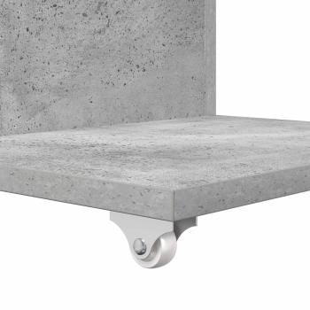 Beistelltisch Mit Rad Beton Grau 40 x 35 x 60 cm Holzwerkstoff
