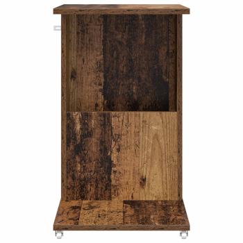 Beistelltisch Mit Rad Altholz 40 x 35 x 60 cm Holzwerkstoff