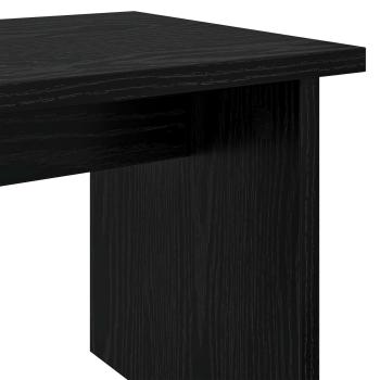 Schuhschrank mit Regal 2 pcs Schwarz Eichen-Optik Holzwerkstoff