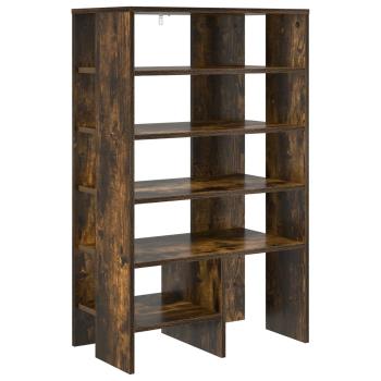 Schuhschrank mit Regal 2 pcs Geräucherte Eiche Holzwerkstoff