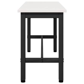 Esstischbank 2 pcs Weiß 100 x 32,5 x 49 cm Massives Kiefernholz