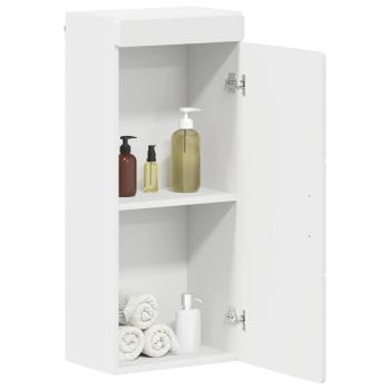 Badezimmer-Wandschrank mit Regal TULUM Weiß 37 x 24,5 x 86 cm