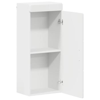 Badezimmer-Wandschrank mit Regal TULUM Weiß 37 x 24,5 x 86 cm