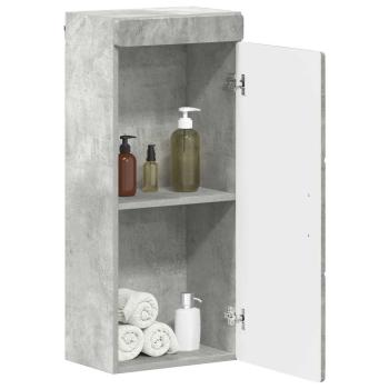 Badezimmer-Wandschrank TULUM Beton Grau 37 x 24,5 x 86 cm
