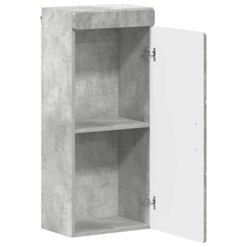 Badezimmer-Wandschrank TULUM Beton Grau 37 x 24,5 x 86 cm