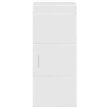 Badezimmer-Wandschrank TULUM Hochglanz Weiß 37 x 24,5 x 86 cm