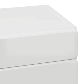 Badezimmer-Wandschrank TULUM Hochglanz Weiß 37 x 24,5 x 86 cm
