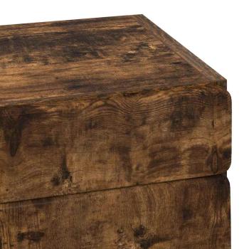 Badezimmer-Wandschrank TULUM Geräucherte Eiche Holzwerkstoff