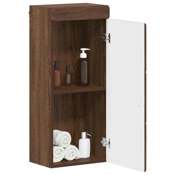 Badezimmer-Wandschrank TULUM Braun Eichen-Optik Holzwerkstoff
