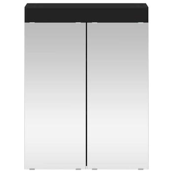 Badezimmerspiegelschrank TULUM Schwarz 60 x 16,5 x 78 cm