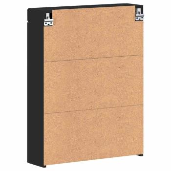 Badezimmerspiegelschrank TULUM Schwarz 60 x 16,5 x 78 cm