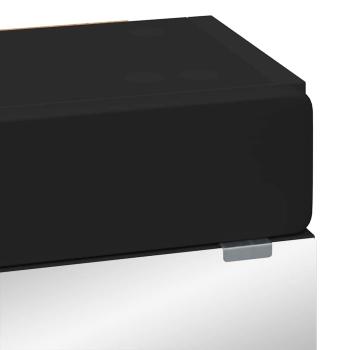 Badezimmerspiegelschrank TULUM Schwarz 60 x 16,5 x 78 cm