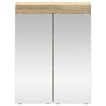 Badezimmerspiegelschrank TULUM Sonoma-Eiche 60 x 16,5 x 78 cm
