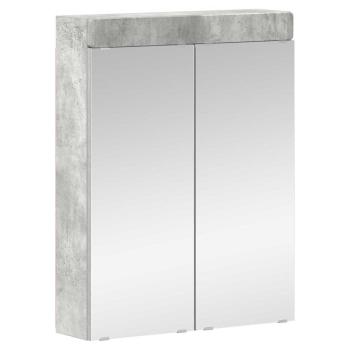 Badezimmerspiegelschrank TULUM Beton Grau 60 x 16,5 x 78 cm