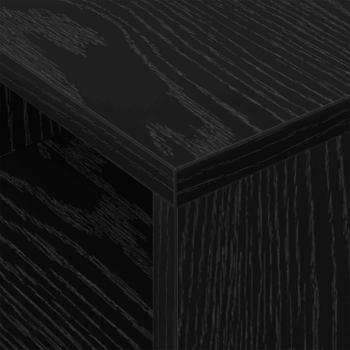 Beistelltisch 2 pcs Schwarz Eichen-Optik 30,5 x 30 x 45 cm