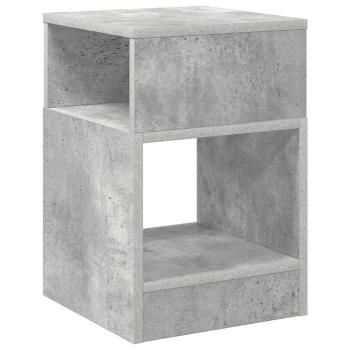 Beistelltisch 2 pcs Beton Grau 30,5 x 30 x 45 cm Holzwerkstoff