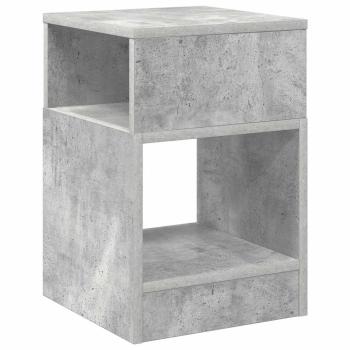 Beistelltisch 2 pcs Beton Grau 30,5 x 30 x 45 cm Holzwerkstoff