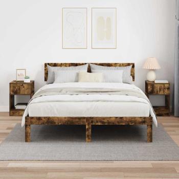 Beistelltisch 2 pcs Geräucherte Eiche 30,5 x 30 x 45 cm