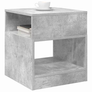 Beistelltisch 2 pcs Beton Grau 40,5 x 40 x 45 cm Holzwerkstoff
