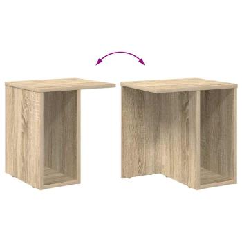 Beistelltisch 2 pcs Sonoma-Eiche 37 x 32 x 40 cm Holzwerkstoff