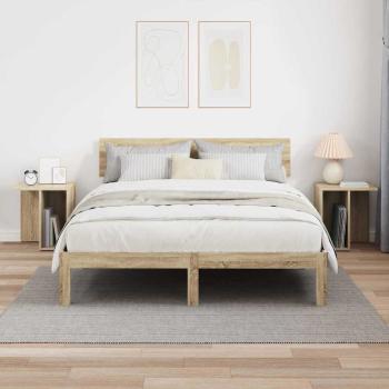 Beistelltisch 2 pcs Sonoma-Eiche 37 x 32 x 40 cm Holzwerkstoff