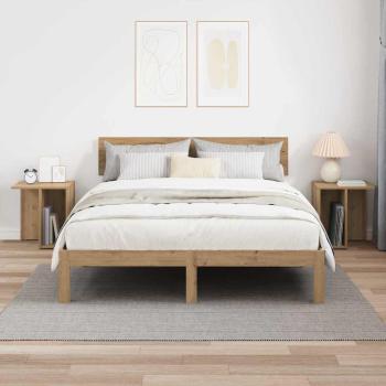 Beistelltisch 2 pcs Artisan-Eiche 37 x 32 x 40 cm Holzwerkstoff